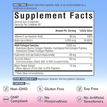 Vitalibre Multi Collagen Peptides 180 Caps and Multi Collagen Peptides Powder 8oz
