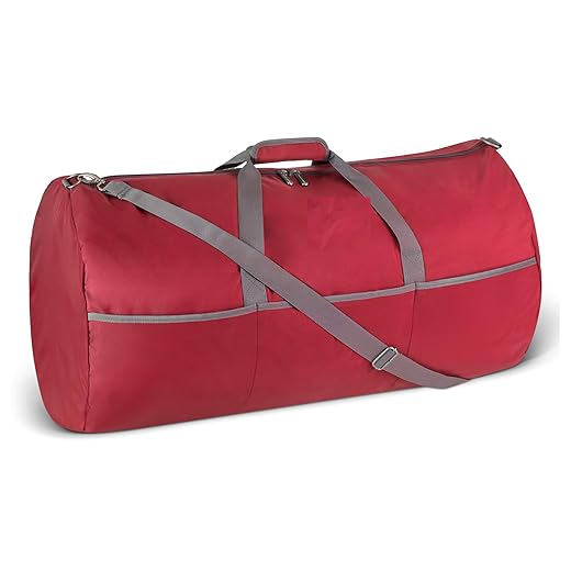 Amazon Basics Large Travel Luggage Duffel Bag, Red