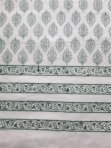 Miniatura 4 de ABHOOH Mantel estampado a mano para mesa cuadrada, mantel con estampado de bloques para decoración de mesa de cocina, comedor, fiestas, bodas,