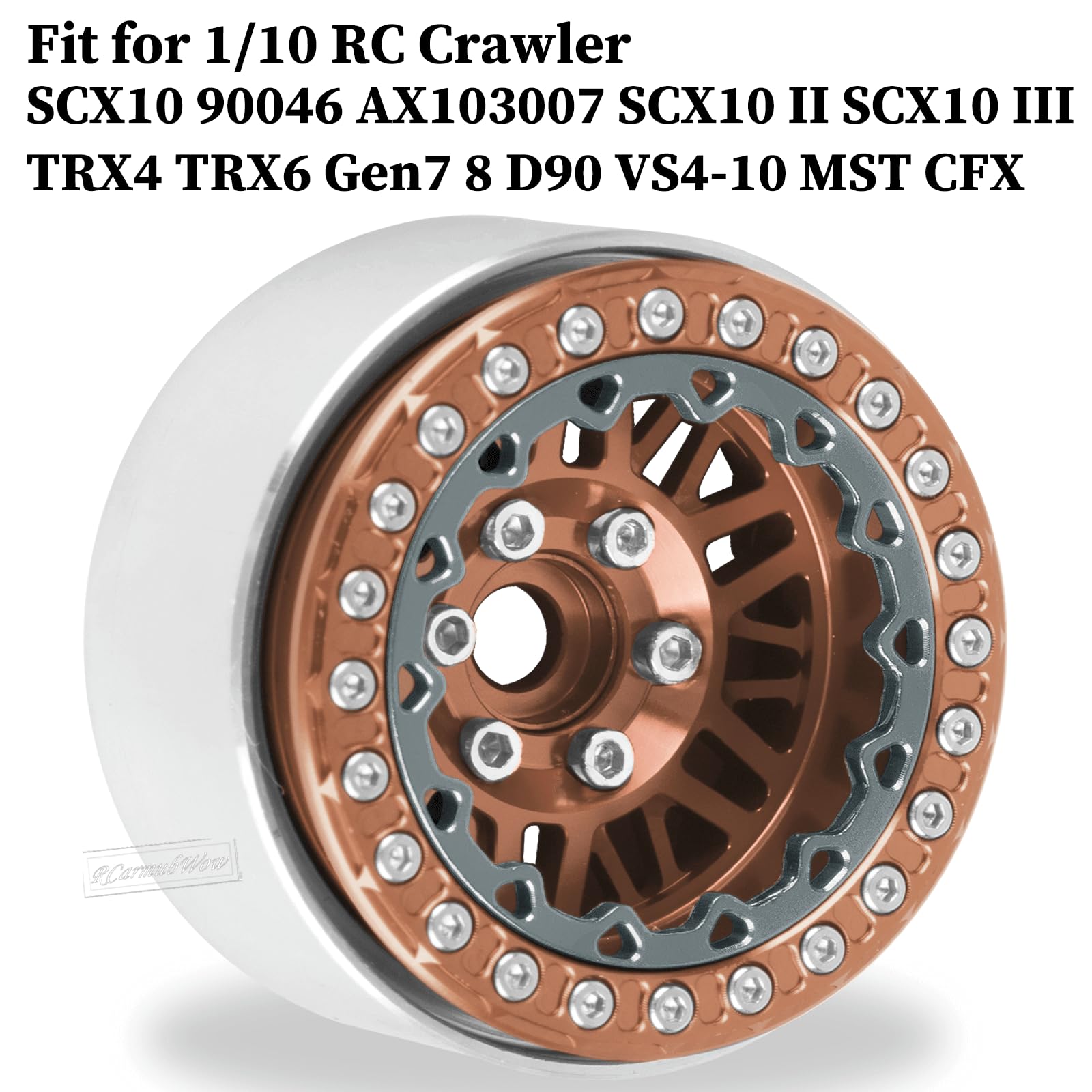Amazon.co.jp: RCarmubWow RC 1.9インチビードロックホイール 1.9