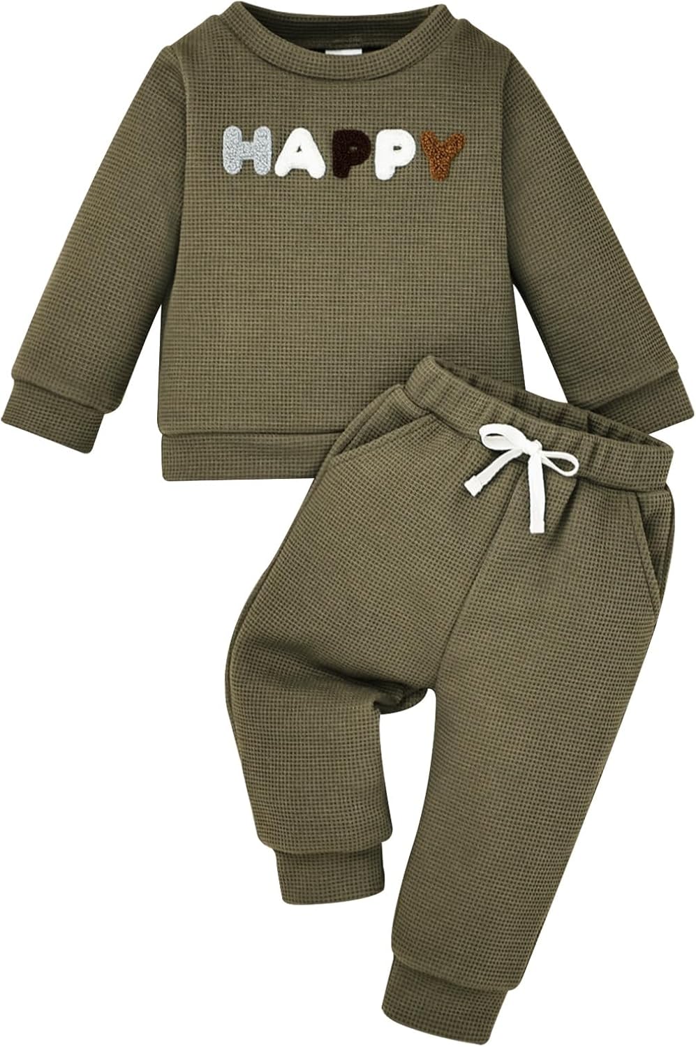 Toddler Baby Boy Clothes Letter Crewneck Fall Boy Winter Outfits Sweatshirt Long Sleeve Pants Clothes Set 6 Month-4T