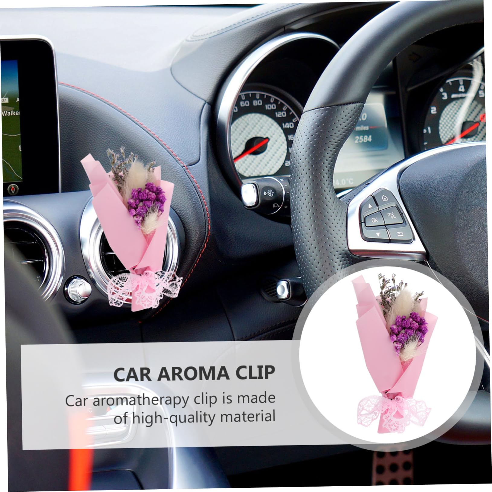 ULTECHNOVO 6stücke Blumen Auto Duftclip Aromatherapie Klammer Für Auto-klimaanlage Eleganter Duftspender Für Frischen Raumduft Für Büro Und Badezimmer