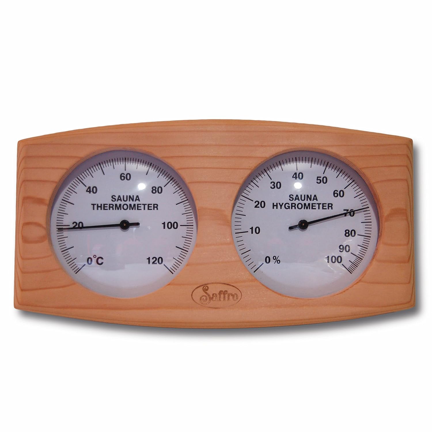 Sauna Thermometer and Hygrometer, Beautiful Sauna Accessories with Red Cedar for a Great Looking Sauna Room - Temperature and Humidity Indoor Measurement for Your Home Sauna