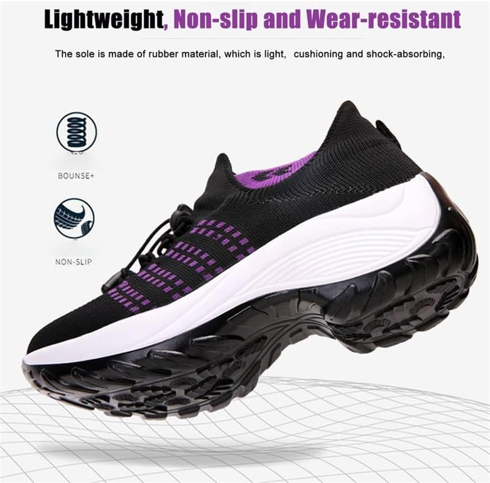 Vimlo Orthofit – ortopedyczne buty dla kobiet, ultra wygodne, oddychające tenisówki z siateczki, ortopedyczne buty trekkingowe wsuwane dla kobiet