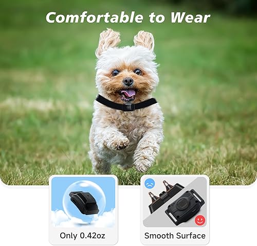 Miniatura 5 de Collar antiladridos más pequeño para perros pequeños de 5 a 15 libras, solo 1.6 x 1 pulgada y 0.42 onzas, sin golpes con vibración y sonido, extra