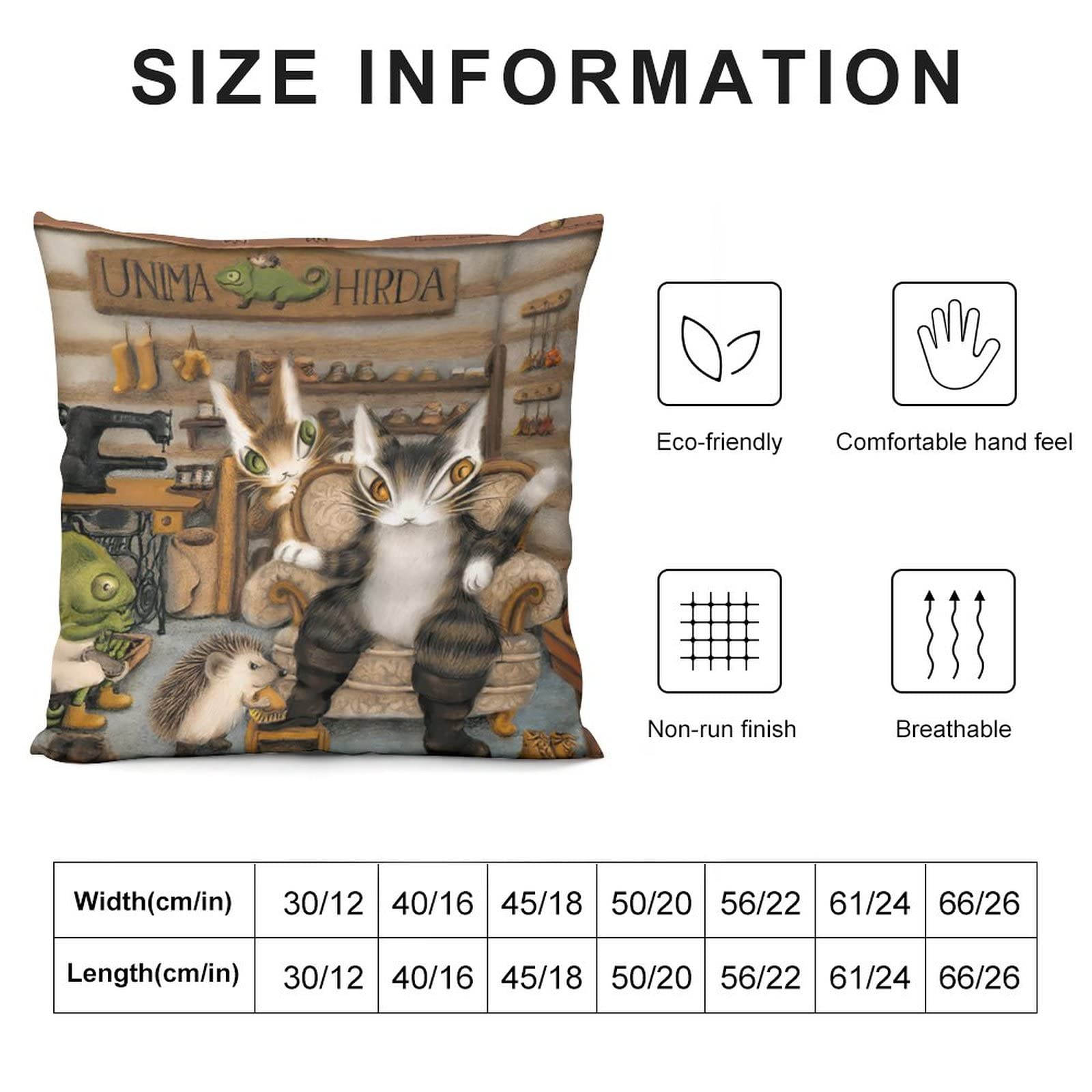 Amazon｜クッションカバー 池田あきこ 猫のダヤンは ソファ背当て
