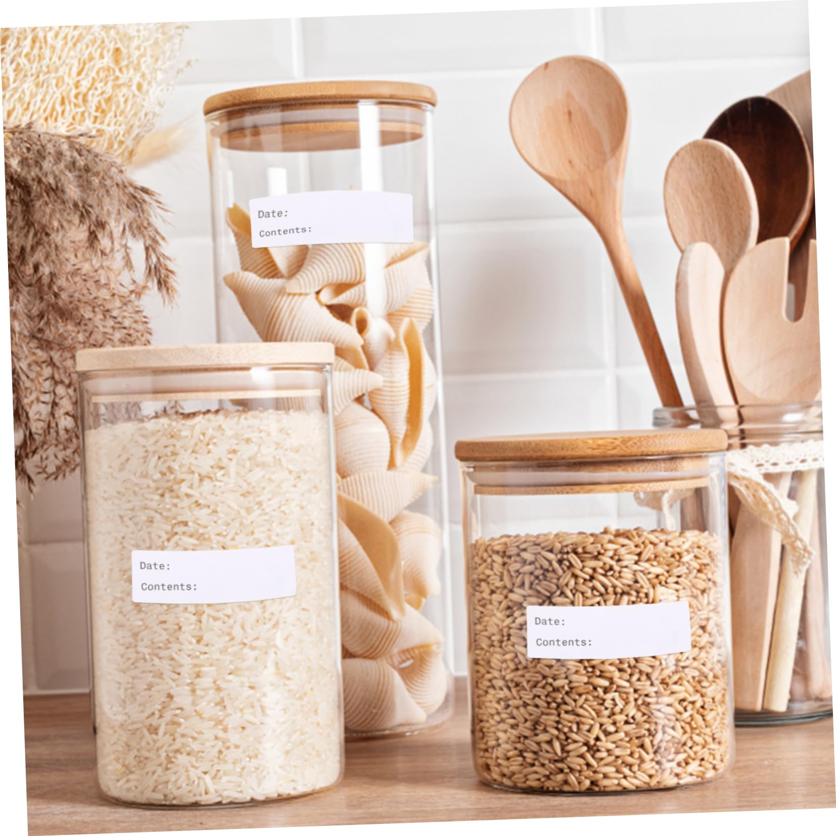 SHINEOFI 6rotoli Etichette Adesive Scrivibili Per Alimenti Stickers Per Data Di Scadenza Per Cucina e Congelatore Facili Da Applicare e Rimuovere