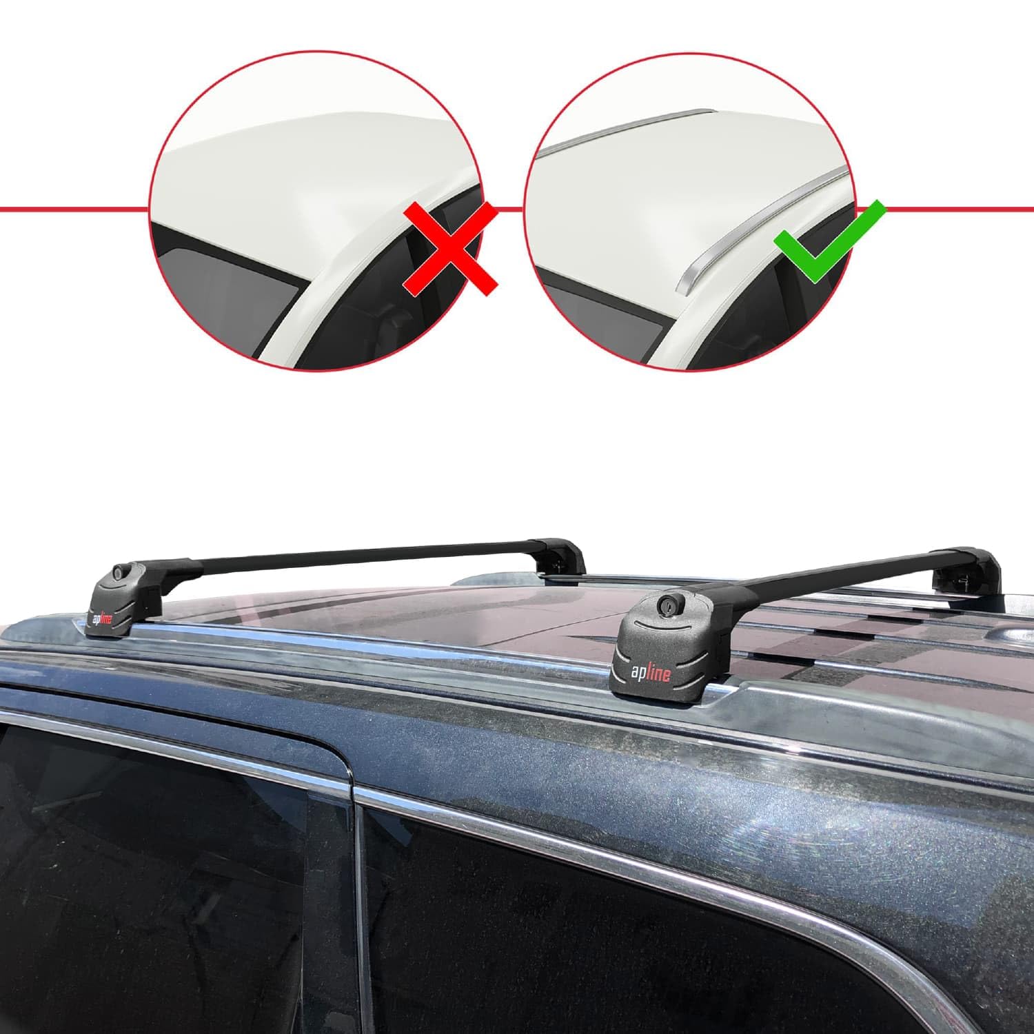 Kompatybilny z Jeep Grand Cherokee 4 (WK2) 2011-2020 ACE-2 Model Aluminiowe poprzeczki dachowe Czarny 2 szt.