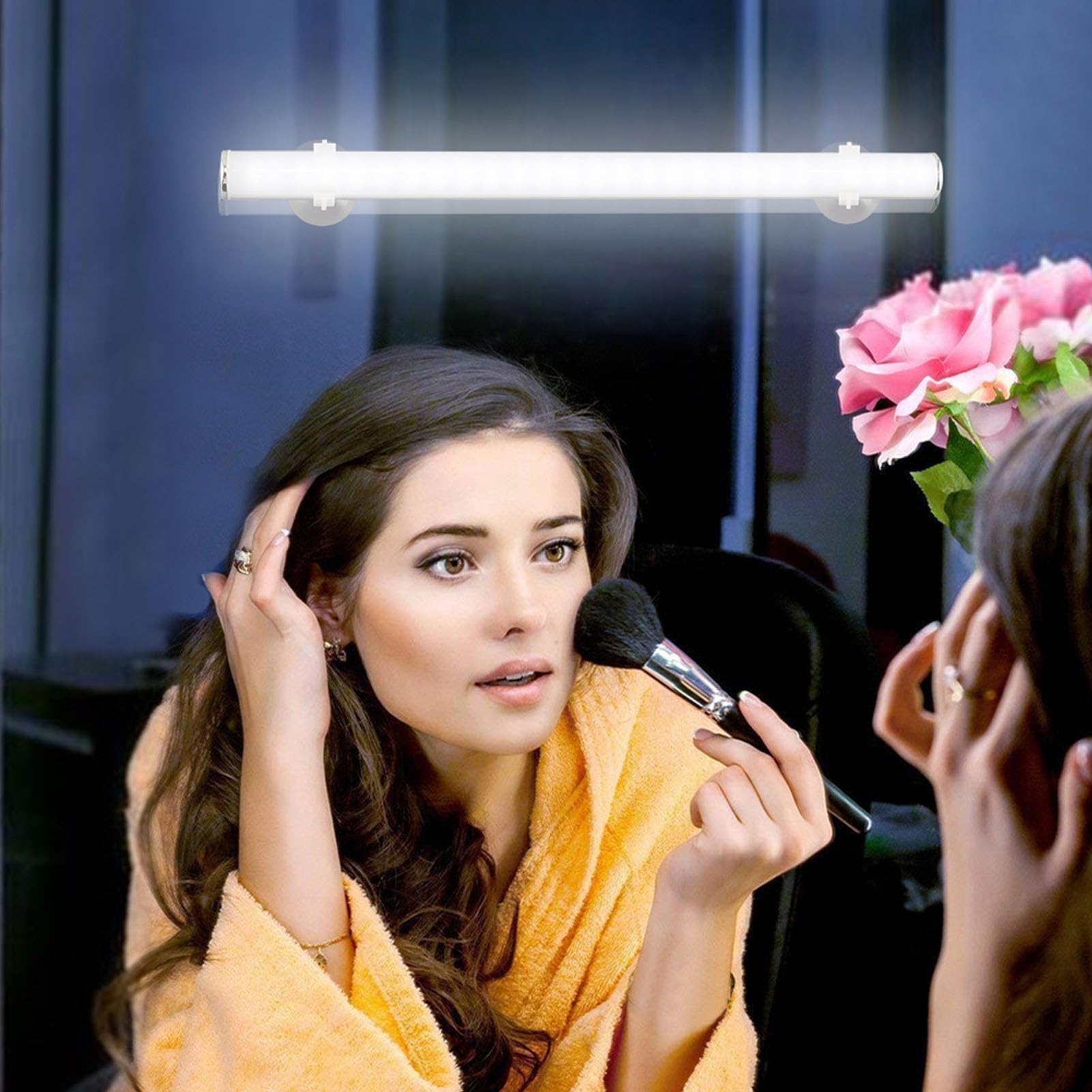 Fockety Cordless Vanity Lights for Mirror USB Rechargeable Touch Control Stepless Dimmable LED Mirror Lights - Image 3