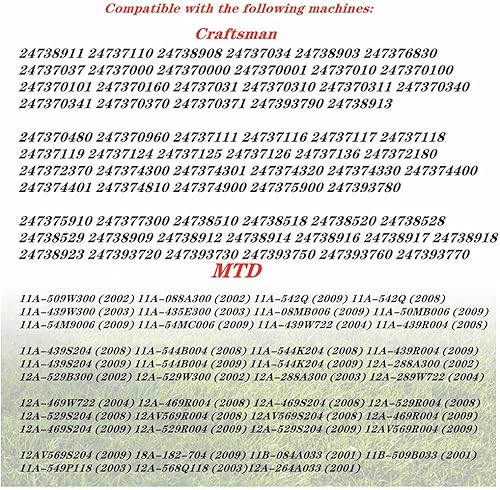 Miniatura 7 de Pasador de canal 747-0710A + resorte de torsión 732-1014C, compatible con MTD Craftsman Troy Bilt, se adapta a 987-02516 731-07131 (1)