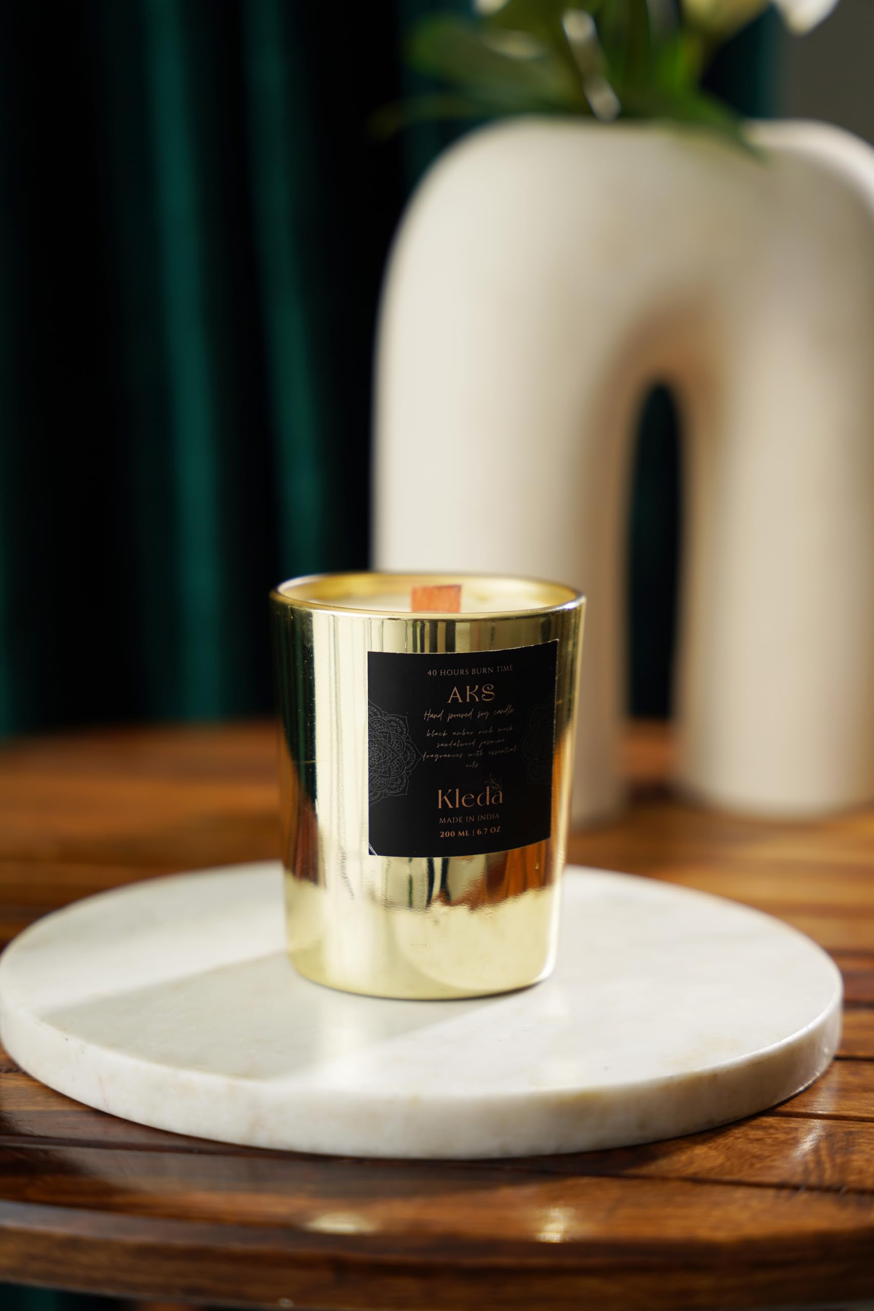 candle✣candle Kleda Natural Soy Wax Ask Scented Jar Candle for Anniversary