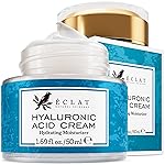 Eclat Skincare Hyaluronic Acid Cream - Hydrating Moisturizer with Ceramides & Vitamin B5 - Hyaluronic Acid Moisturizer for Soothing Dull & Dry Skin - Anti Aging Face Cream for Women and Men 50 ml