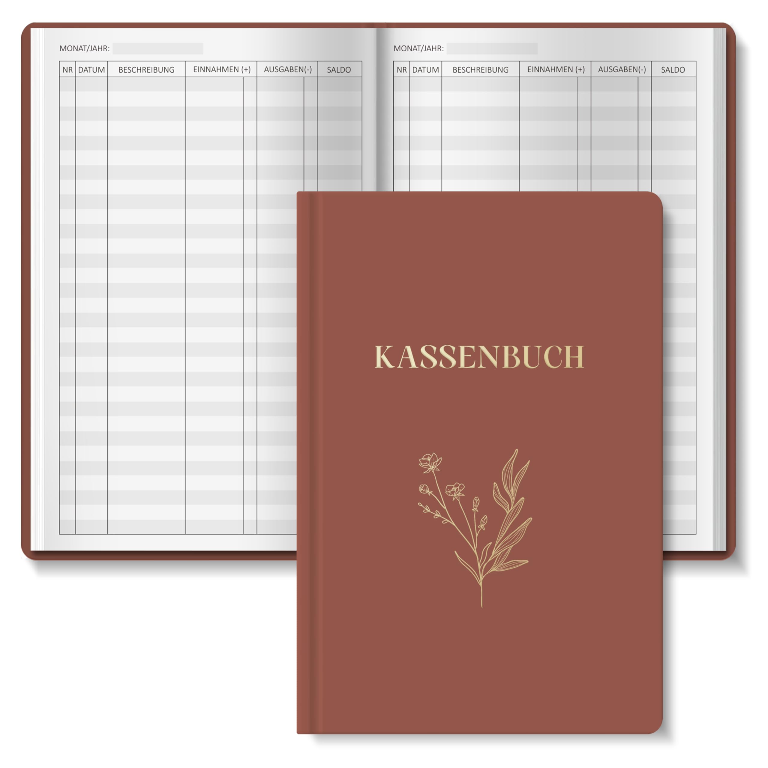 BIROYAL Cash Book A5, red