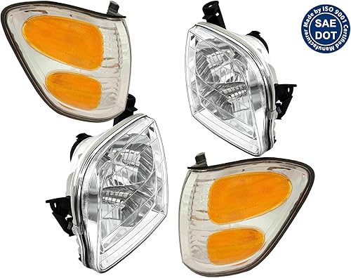 Vista 9 de Auto Parts Avenue APA - Repuesto para faros delanteros y luces de señal de esquina 2000-2004 Tundra (solo cabina doble) 2001-2004 Sequoia TO2503144