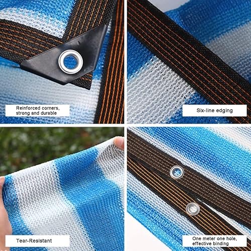Miniatura 3 de Tela para sombra solar 1X1M3X11M6X6M8X15M, tela de sombra con ojales, tela de sombra de jardín para plantas, protección térmica, toldos con