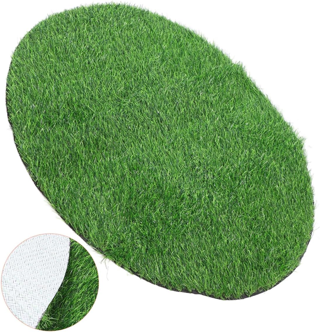 Kisangel Artificial Grass Table Mat for Outdoor Decor Faux Turf Rug for Dining Table Centerpiece 2x3 Feet Waterproof and Easy to Clean