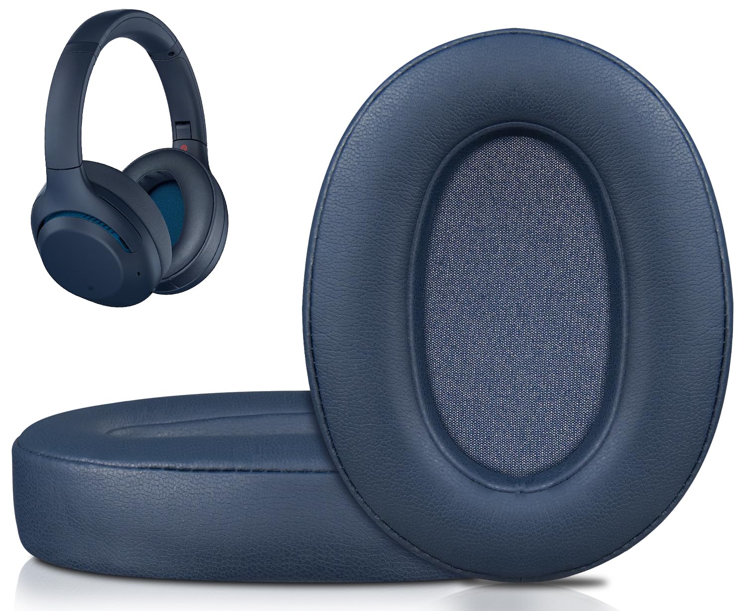 SOULWIT Earpads for Sony WH-XB900N/WH-CH710N/WH-CH720N/WH-RF400/MDR-RF895RK Headphones, Ear Pads Cushions with Soft Protein Leather, High Density Foam – Blue SOULWIT Earpads for Sony WH-XB900N/WH-CH710N/WH-CH720N/WH-RF400/MDR-RF895RK Headphones, Ear Pads Cushions with Soft Protein Leather, High Density Foam – Blue