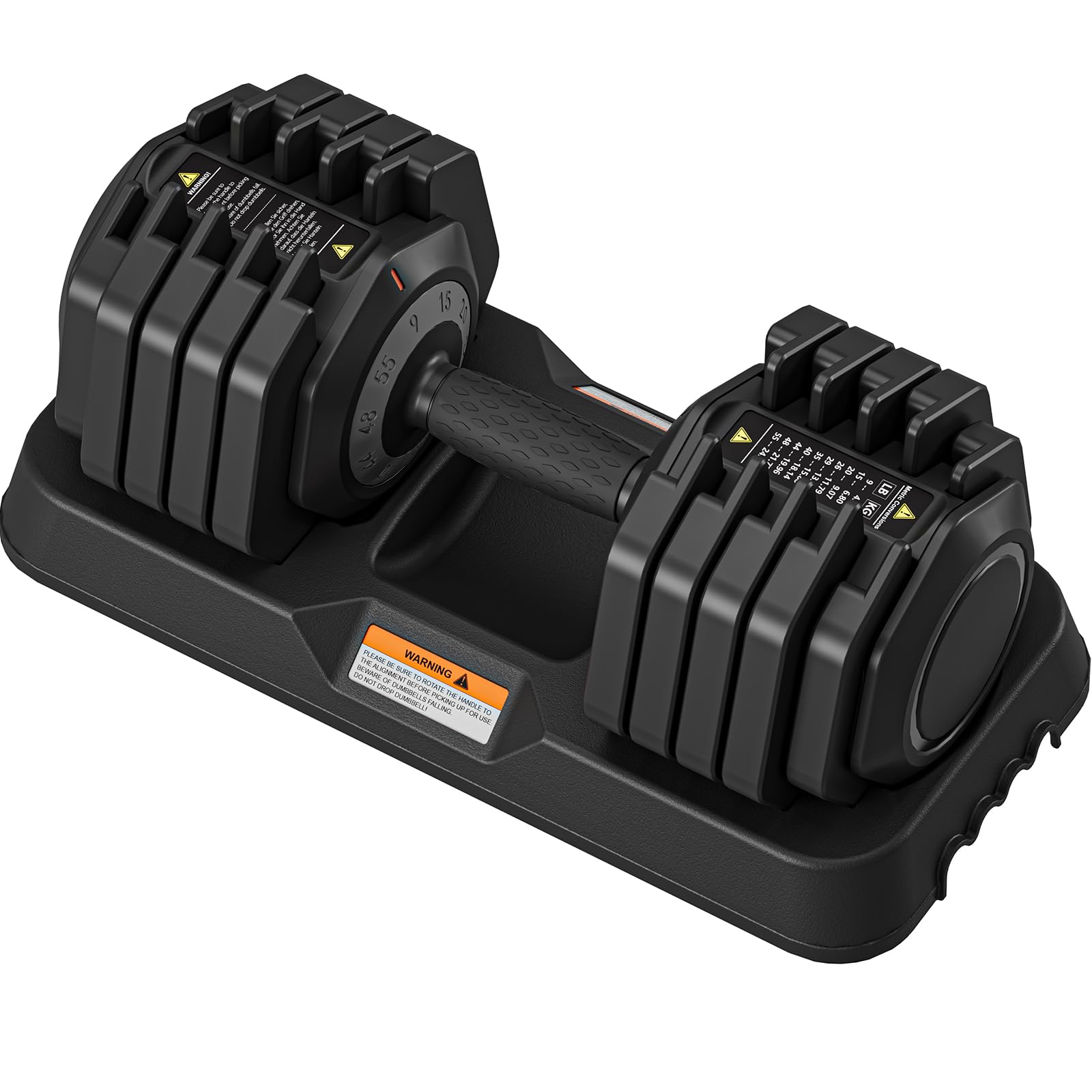 YOLEO Adjustable Dumbbells Pair 24.5KG/55LB,Space-Saving Dumbbell Weights Set for Home Gym Exercise Equipment,Anti-Slip Handle with Safety Locking Mechanism for Men and Women