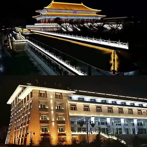 Miniatura 6 de Luces de Arandela de Pared Wrasse 36W Iluminación de Señal al Aire Libre Impermeable 5000K Enchufe de 38.9 Pulgadas Luz de Lavado de Pared Exterior