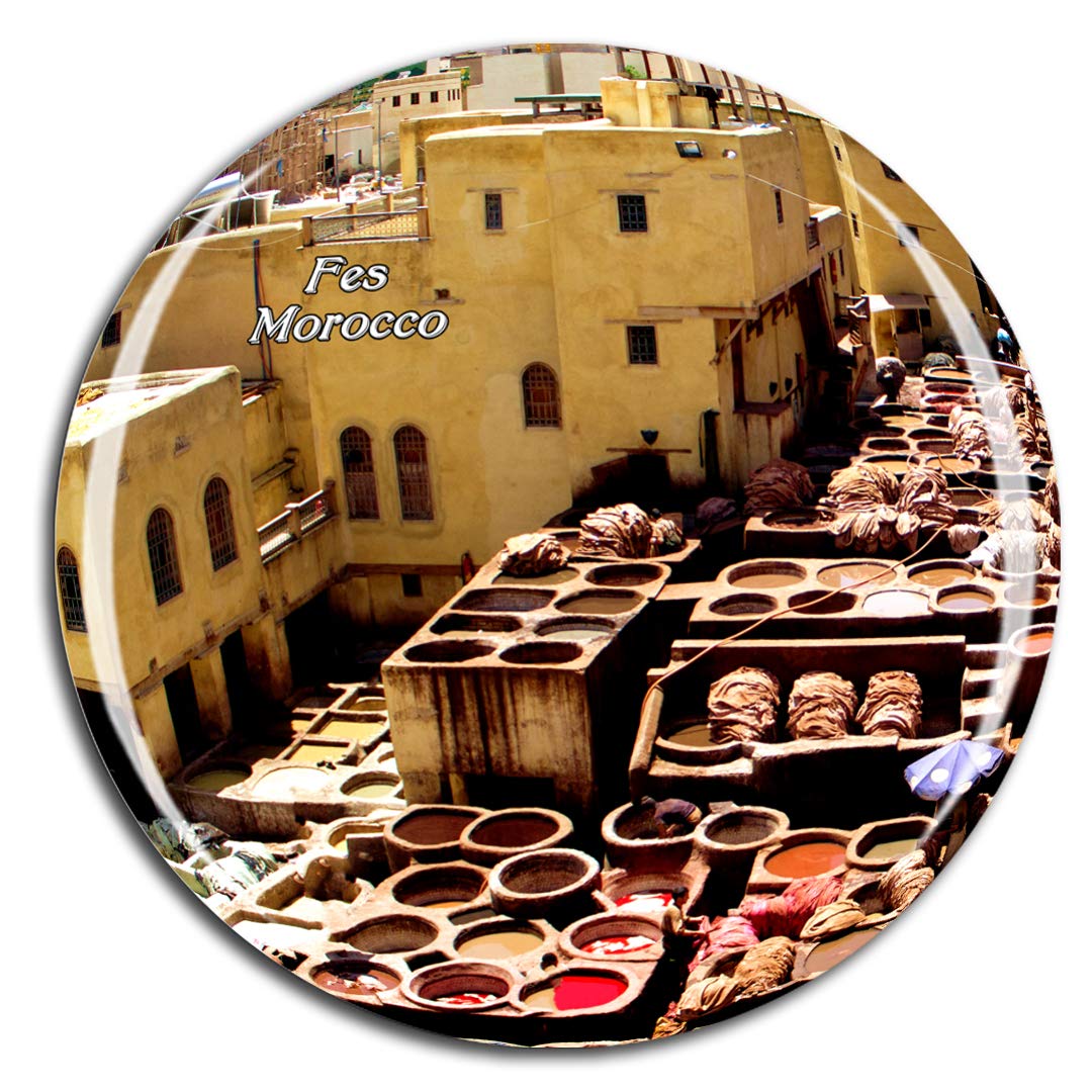 Weekino Morocco Old Town Fes Fridge Magnet 3D Crystal Glass Tourist City Travel Souvenir Collection Gift Strong Refrigerator Sticker