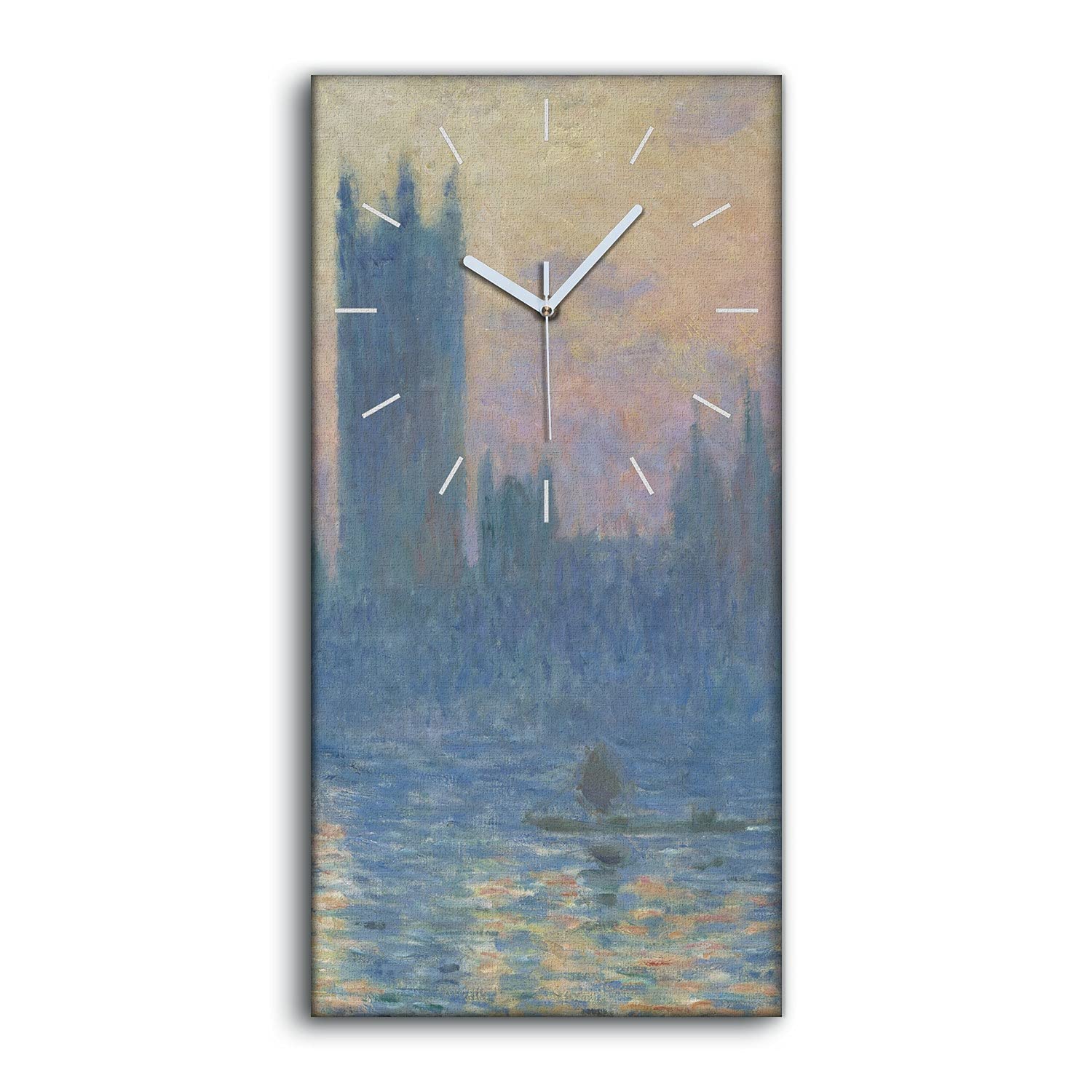 Horloge Silencieuse Salon Ne Pas Tic Tac Toile Parlement Coucher de Soleil