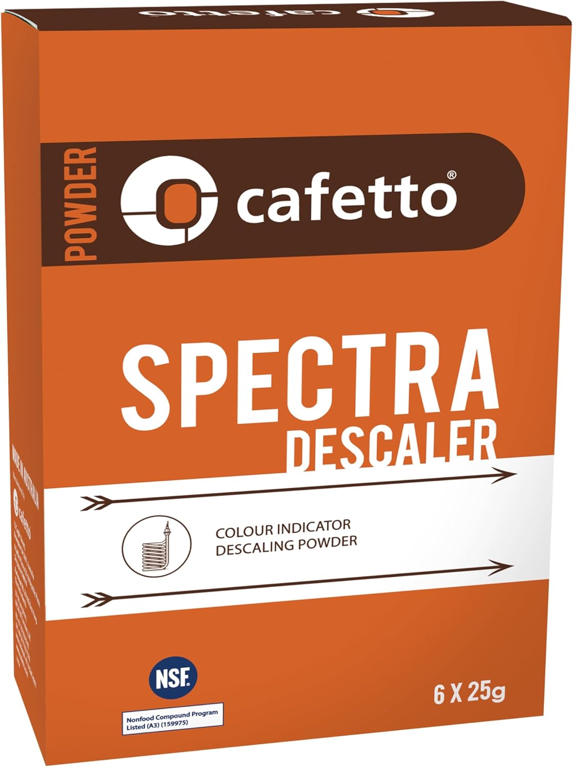 Descalcificador Cafetto Spectra para Máquina de Espresso, Pack de 6