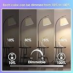 FTL GU10 LED Ampoule de lumière à changement de couleur avec télécommande, RGB Ampoules lumineuses dimmables colorées 5W 40W Équivalent, 2700K-6000K, Minuterie, Ampoule Spot pour éclairage encastré de piste, paquet de 6
