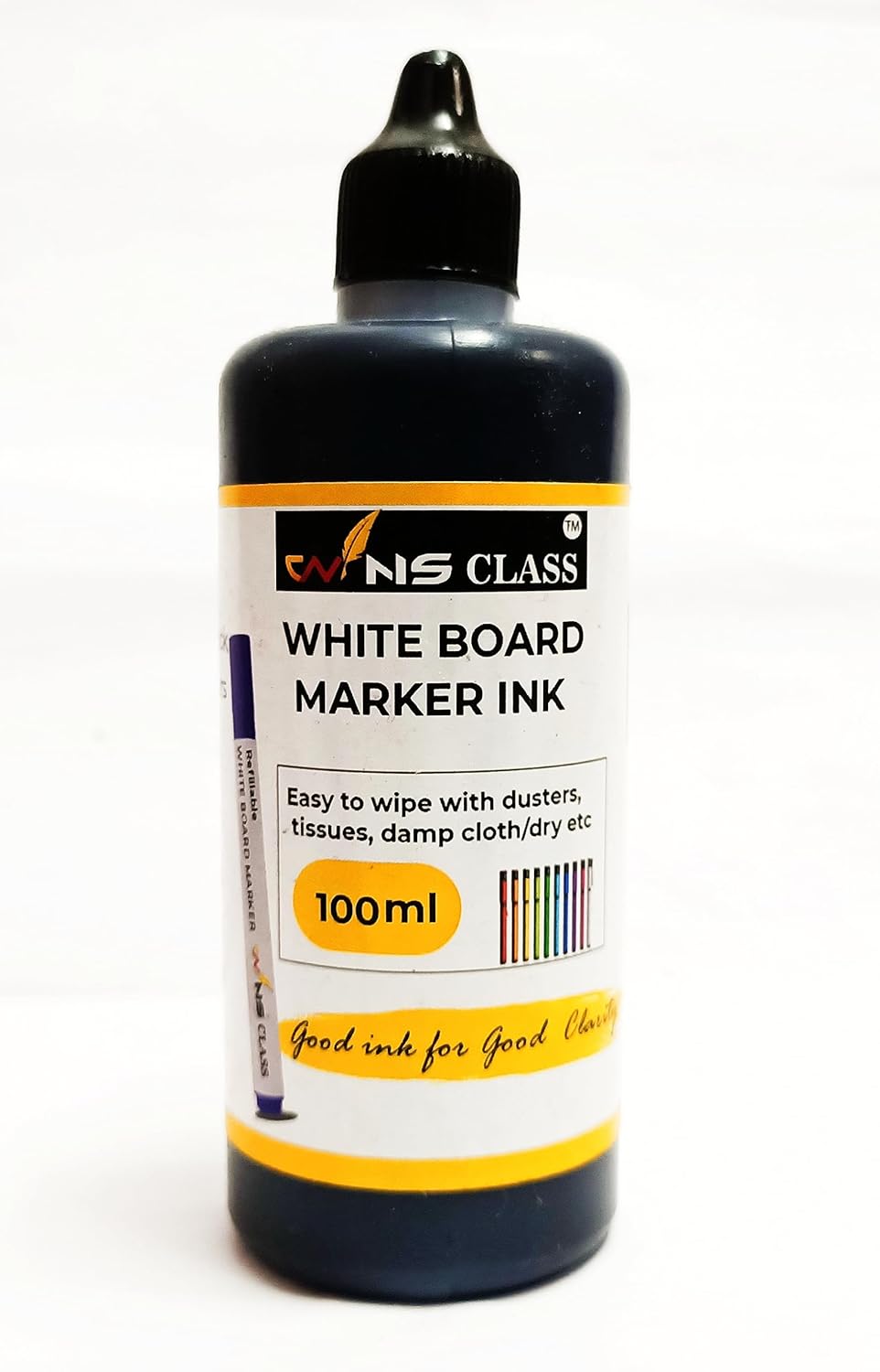 Wins Class White Board Marker Ink(100ml) (Pack of 1 Black) Amazon.in