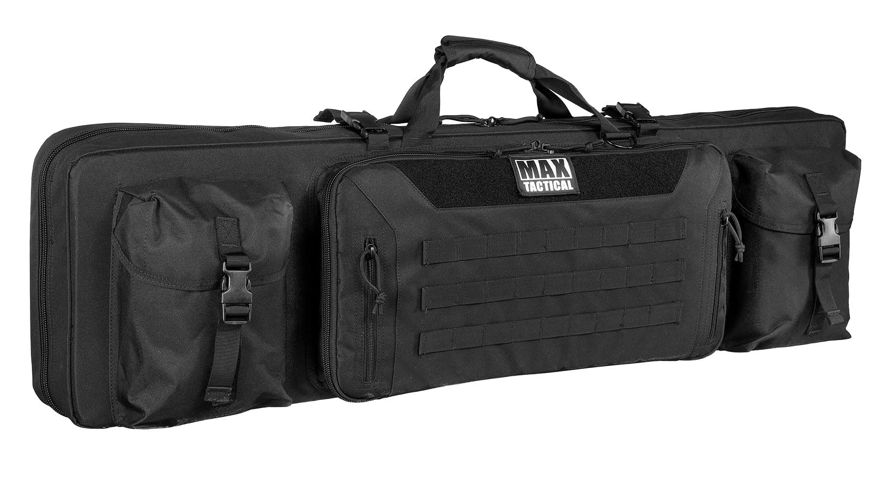 Heavy Duty Deluxe Gewehrtasche – Single & Double Rifle Bag, taktisches Langwaffen-Futteral gepolstert mit Seitenfächern & Wabenschaum, für Zubehör