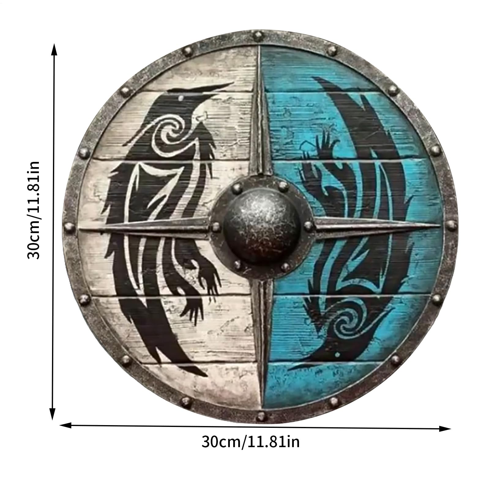 Decorazione in legno, scudo medievale in legno, giocattolo per bambini, creativo medievale Valhalla Autentico, Serate di Decorazione per uomini e