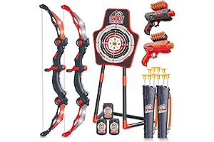 SpringFlower Toy Bow and Arrow Set for Boys - 6 Years Old Gift Idea