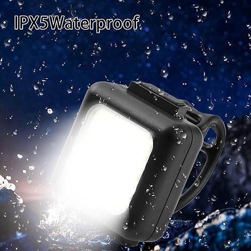 Miniatura 4 de Juego de luces de bicicleta 3+3 modos, juego de luces recargables para bicicleta ultra brillantes, luces impermeables IPX5 para bicicleta de noche,