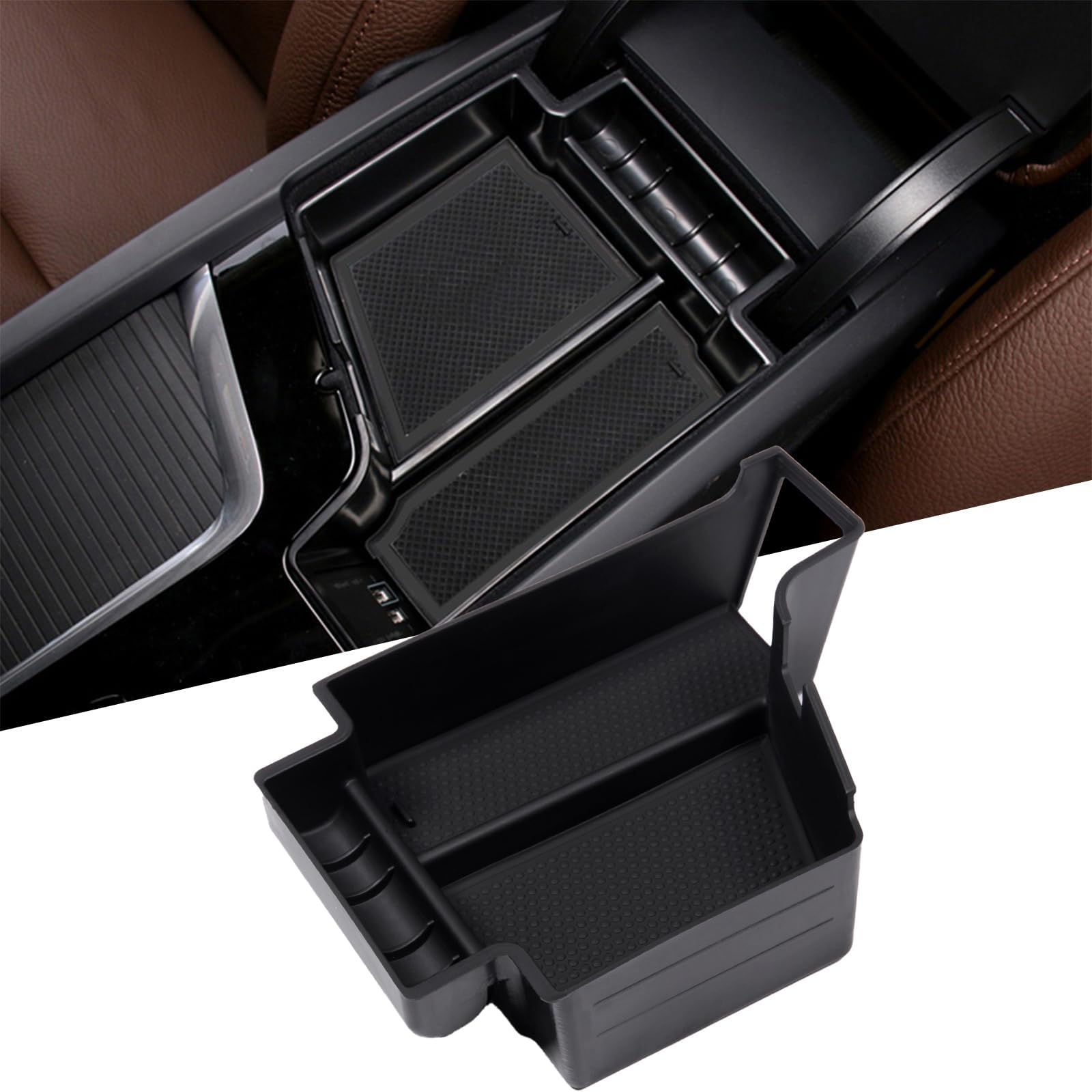 DIYUCAR Mittelkonsole Abdeckung Für Land Rover Evoque 2012-2018 - U-Form Rahmen Zierleiste