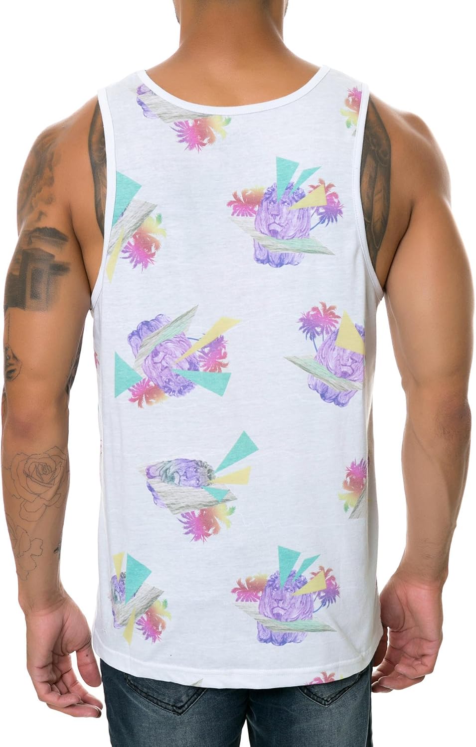 LRG Men's Dont Panic Its Bottle Neck Tank Top