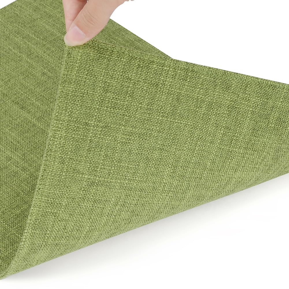 AUAUY Table Mats Set of 4, Faux Linen Washable Place Mats - Image 3