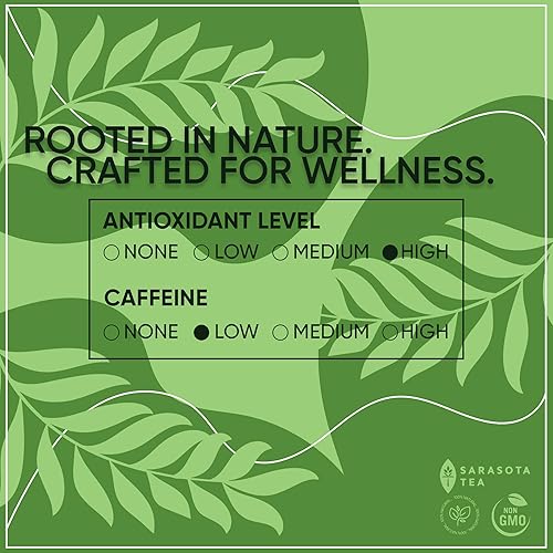 Miniatura 4 de Té orgánico de hojas sueltas verde jazmín  Té verde chino fragante perfumado con flores de jazmín  Orgánico USDA  Bolsa a granel de 1 libra  Floral