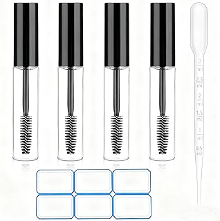 Paquete de 4 tubos de rímel vacío de 0.34 onz...