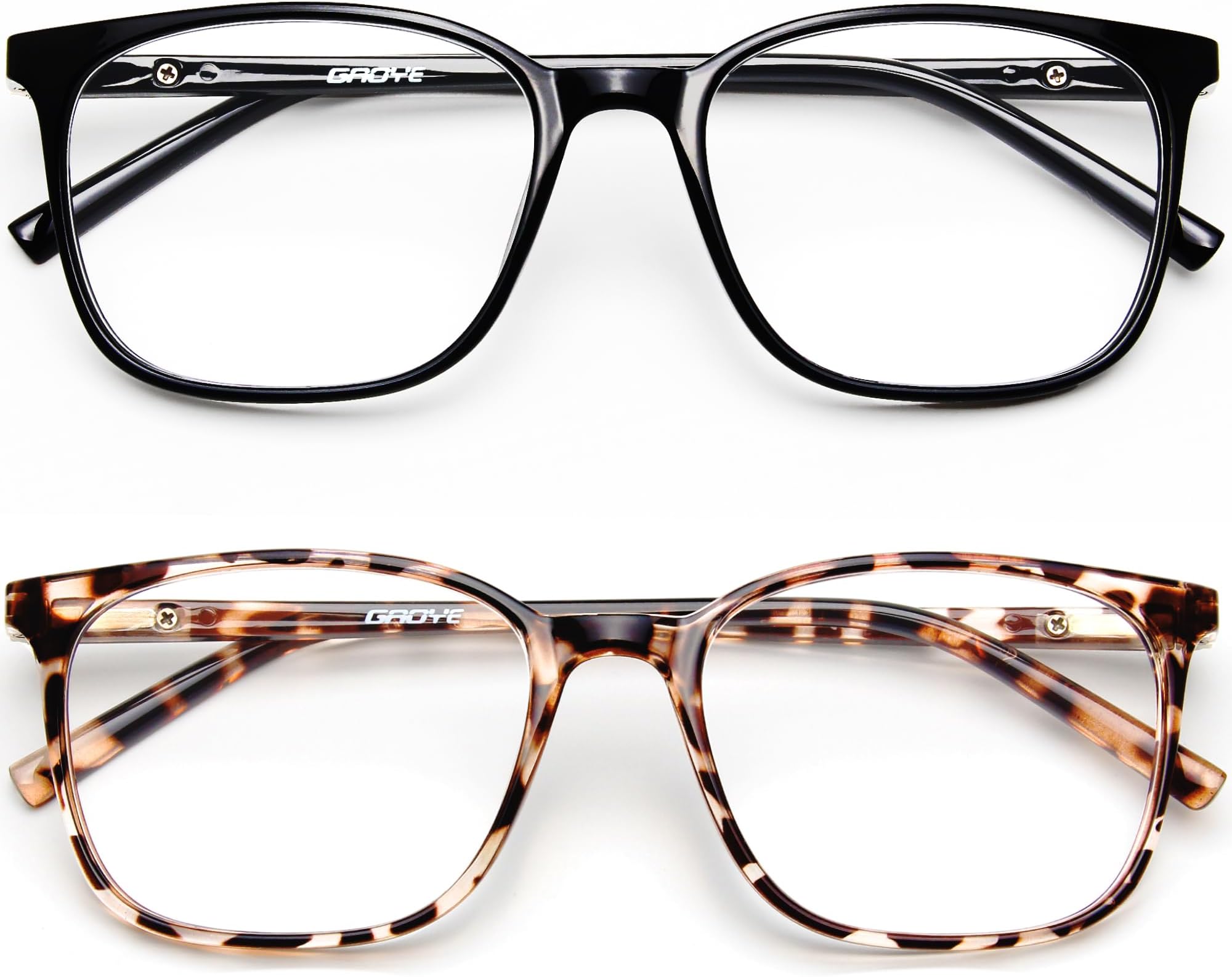 Gaoye Blue Light Blocking Glasses Women/Men, Computer Gaming Fake Eyeglasses Anti UV Ray-Spring Hinge