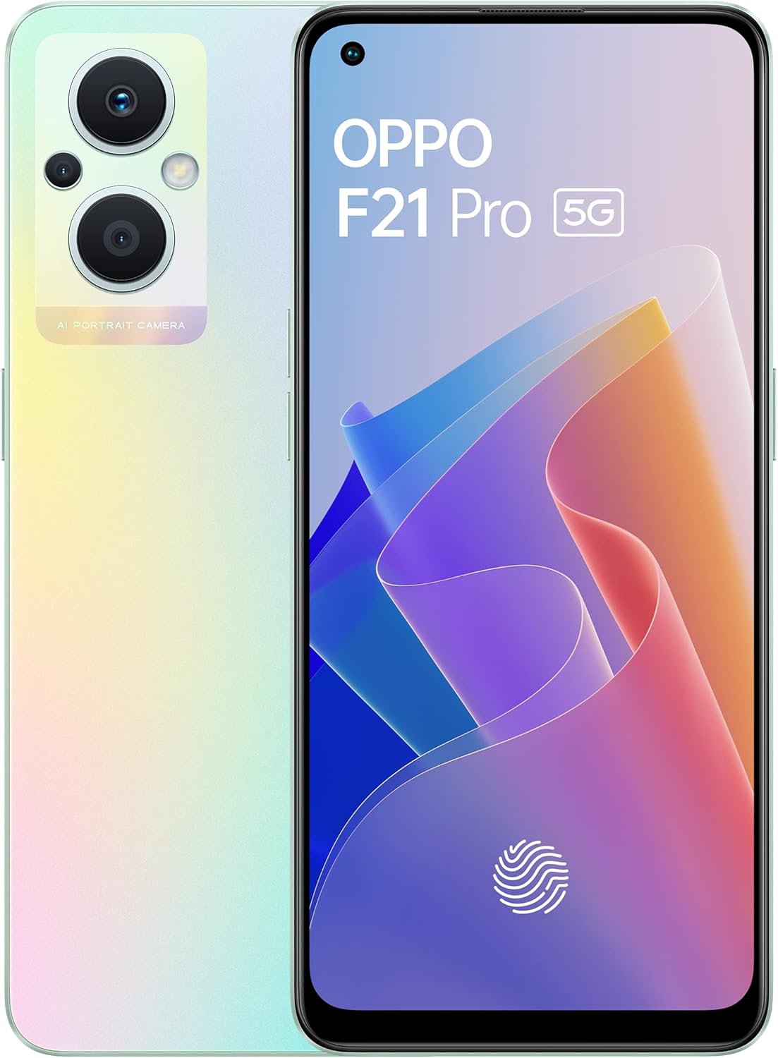 OPPO F21 Pro (5G) Dual-SIM 128GB ROM + 8GB RAM (Only GSM | No CDMA) Factory Unlocked 5G Smartphone (Rainbow Spectrum) - International Version