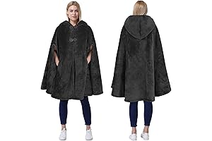 Catalonia Women's Poncho Cape: The Snuggly Sanctuary for Winter Evenings