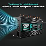 EverExceed 12V 20A Lithium Battery Charger 14.6V Lifepo4 Charger AC-DC, 100Ah Lifepo4 Battery Charger for Lifepo4 Lithium Deep Cycle Battery of Car Marine RV - 6