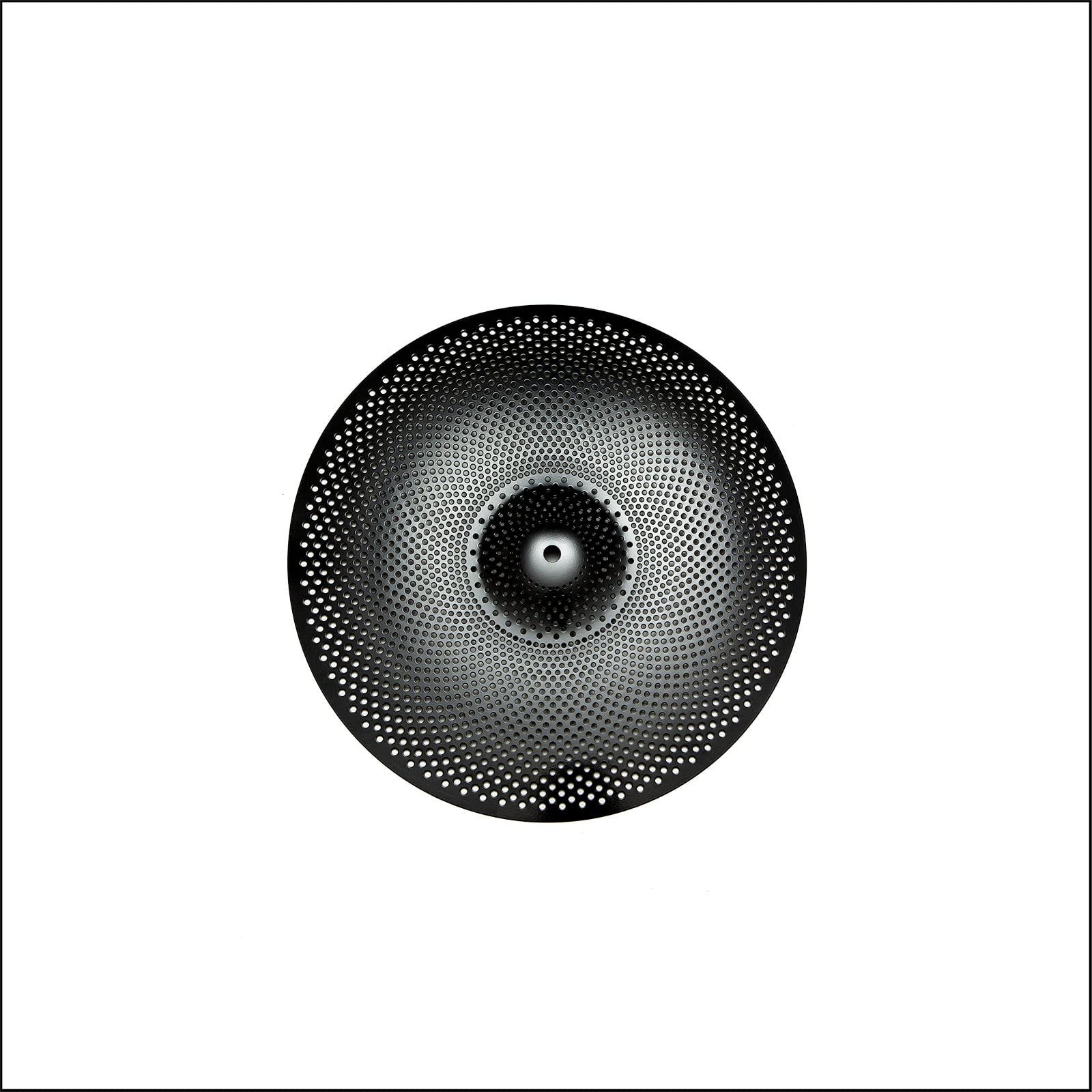 Low Volume 25.4 cm Splash Becken, 25.4 cm Practice Splash Becken, Quiet Splash Becken (25,4 cm, Schwarz)