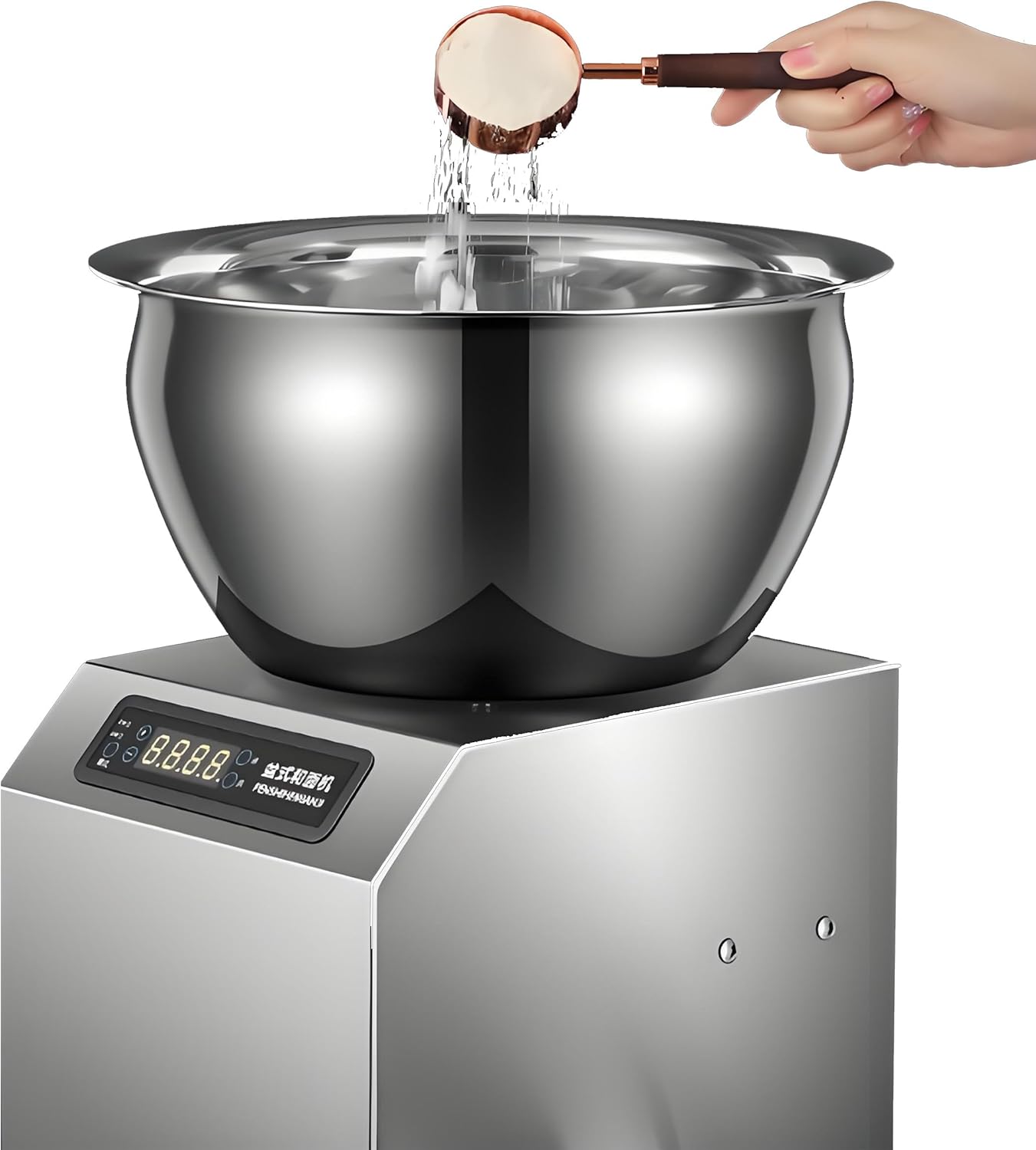 Professional Dough Kneading Machine, Electric Dough Maker with Thermostatic Fermentation, Intelligent Timer & Stainless Steel Removable Bowl for Home Baking & Bakery Pizzeria 8kg