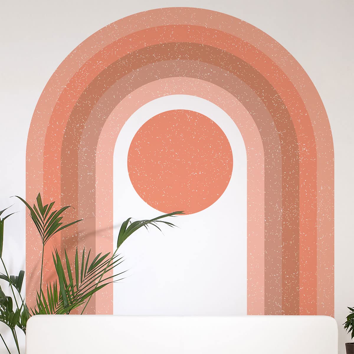 Non-Woven Wallpaper Pre-Glued Giant Murals Rainbow Arch Pink Decorative Adhesive 95 x 60 cm