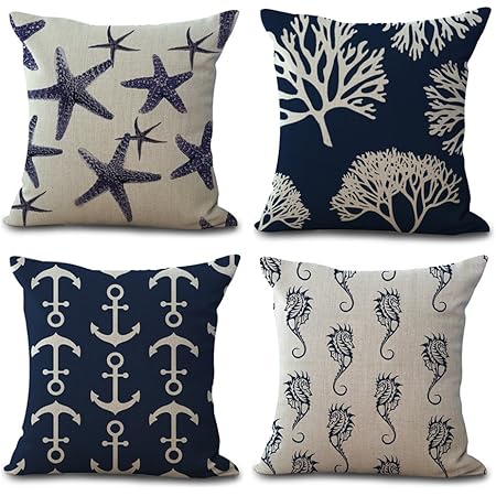 sea blue pillows