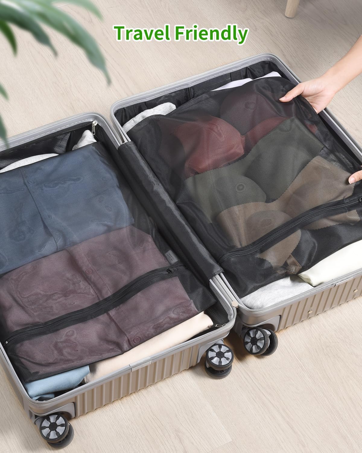OTraki 2 Pack Mesh Laundry Bags 16X20 inch Durable Laundry Garment Bag