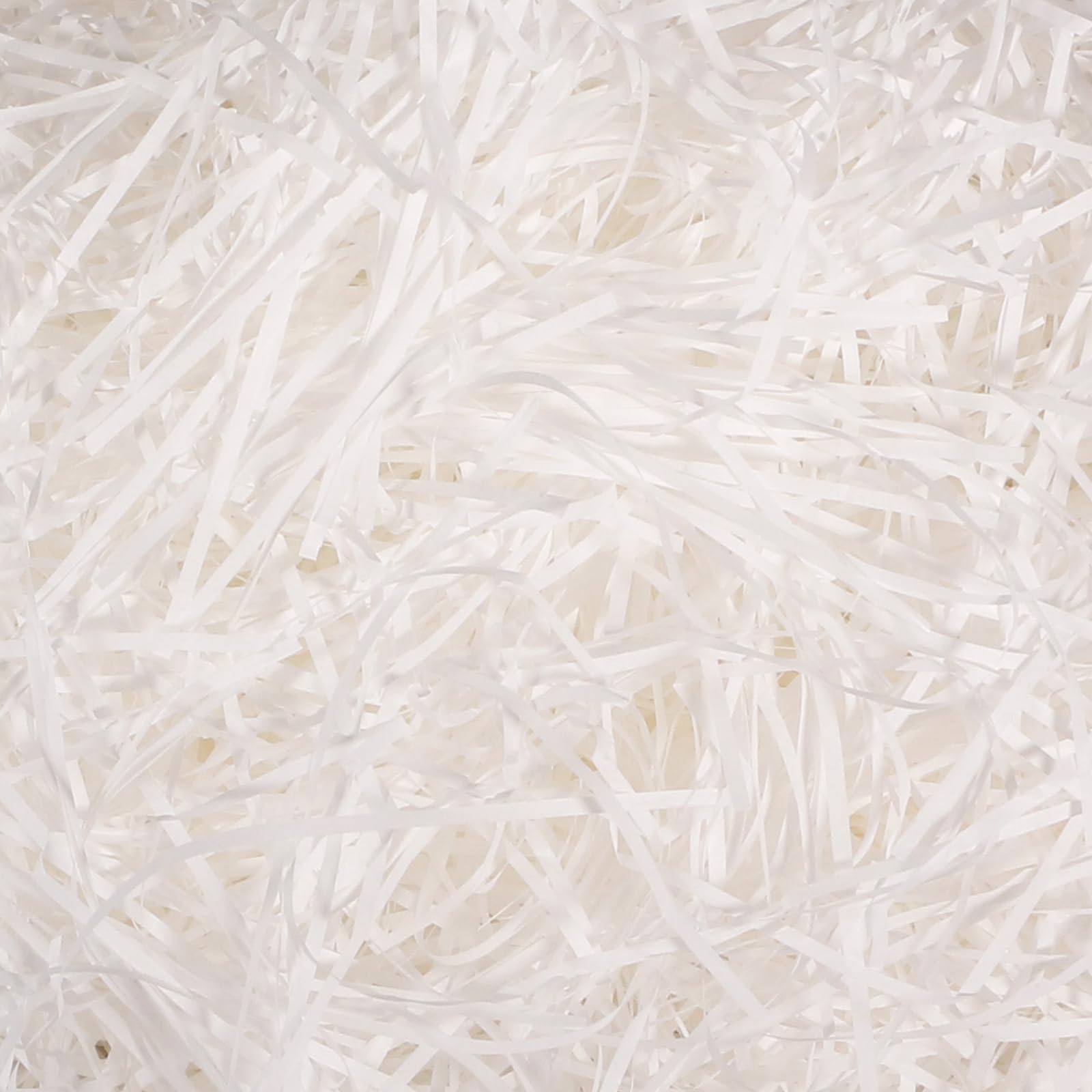 Geukmun 100g White Shredded Tissue Paper for Gift Boxes & Hampers, Soft Hamper Filling Packaging Filler, Shreds Stuffing Paper for Baby Shower Birthday Party Basket Filler