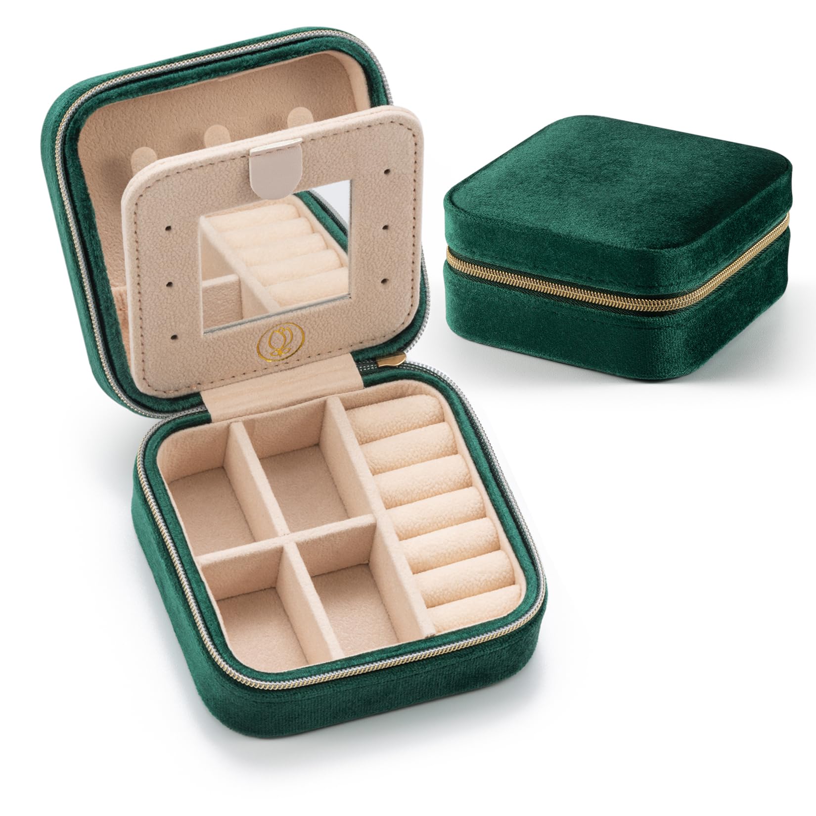 Amazon.com: VOMNA Plush Velvet Jewelry Travel Case,Small Jewelry