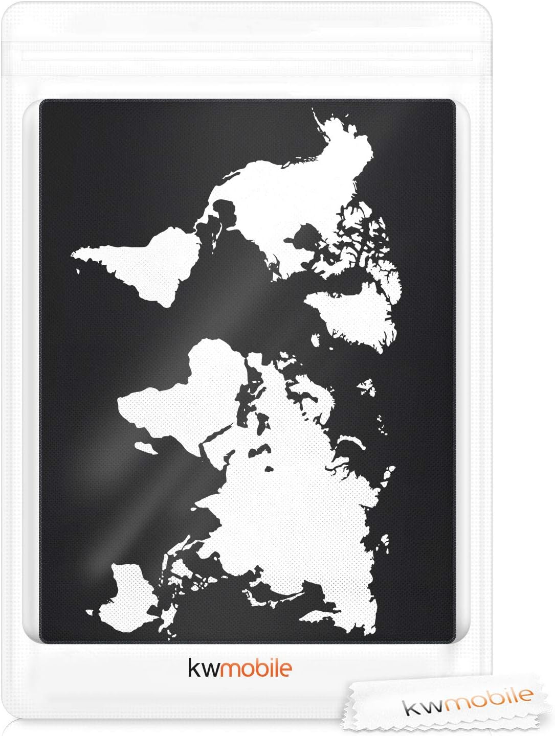 kwmobile Dust Cover Compatible with HP OfficeJet Pro 6000series - Printer Case - White/Black - Travel Outline image 5