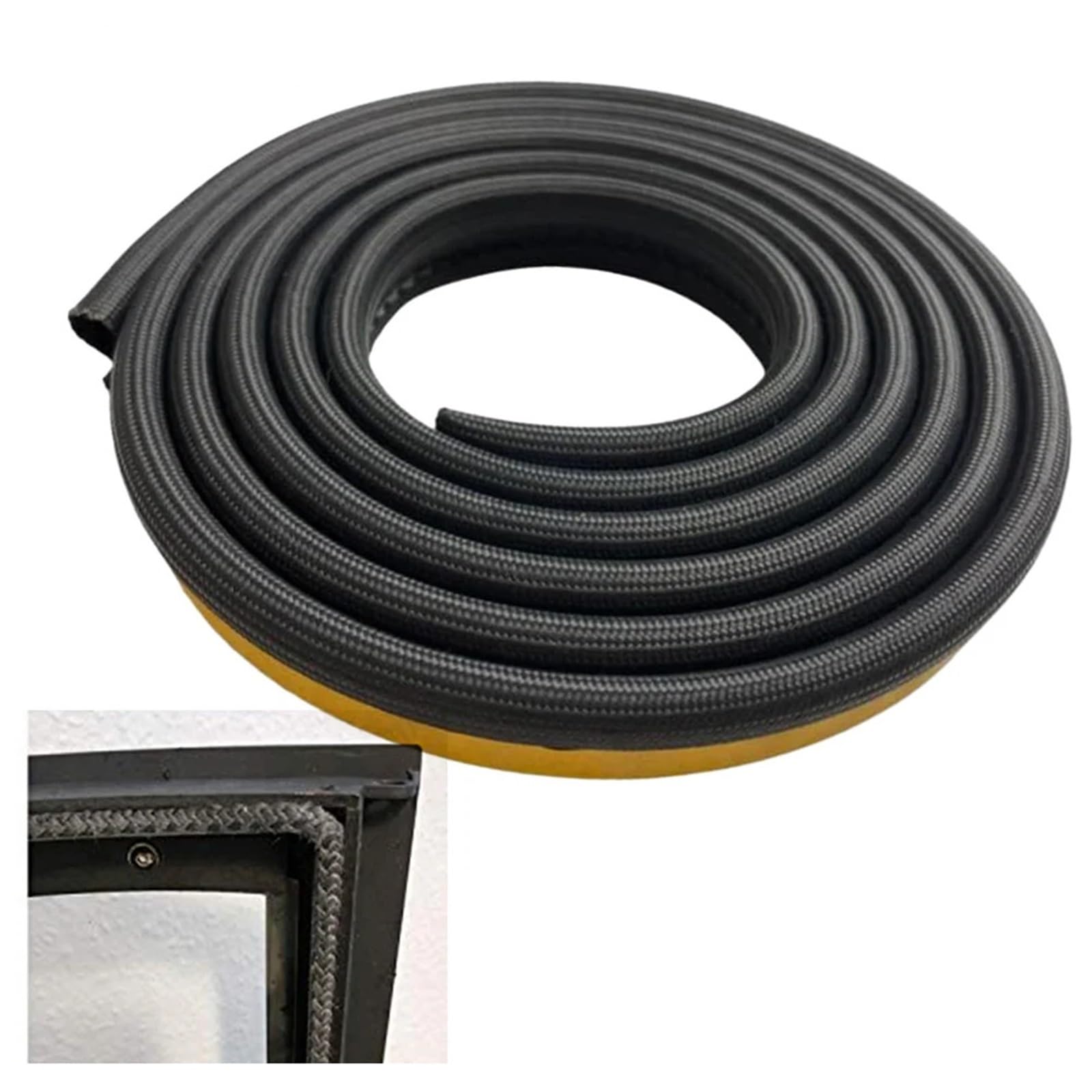 Guarnizione Stufa a Legna Corda sigillante for camino da 10 mm | Sostituzione del cavo in fibra di vetro autoadesivo della porta della stufa(2m)